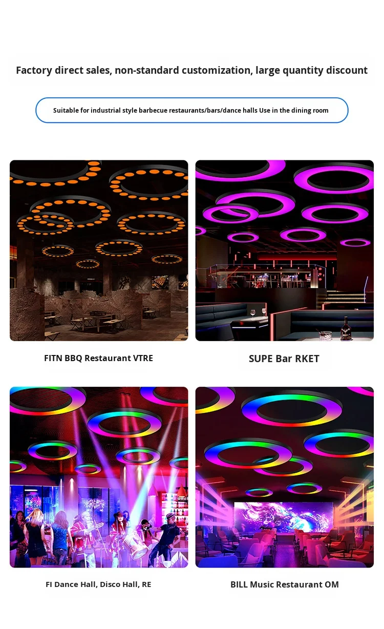 product modern circular led top decorative creative atmosphere qingba colorful music for restaurant bar amusement park e sports venue-2