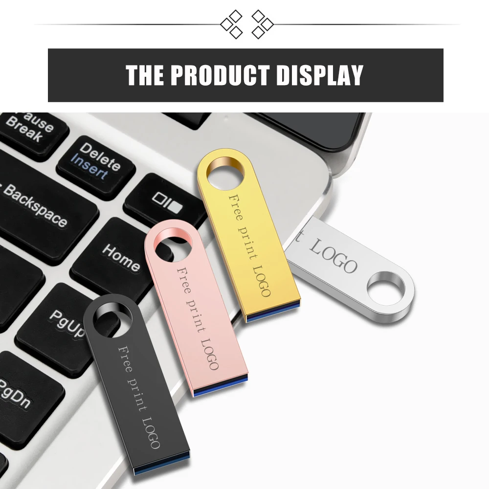 new AJINNUO usb flash drive 64GB 32GB 16GB 8GB 4GB pen drive waterproof silver u disk memoria cel usb stic - ANKUX.COM