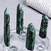 Bulk Sale Nice Red and Green Epidote Stone Wand Ruby In Zoisite Point