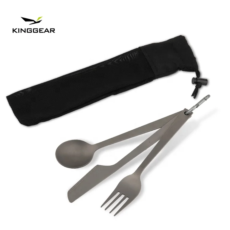 Rts Ultralight Camping Fork Titanium Camping Cooking Set Durable