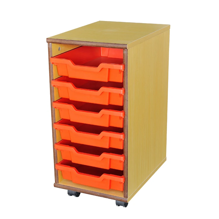 
Free Standing Kids Children Storage Cabinet With 8 plastic drawer 