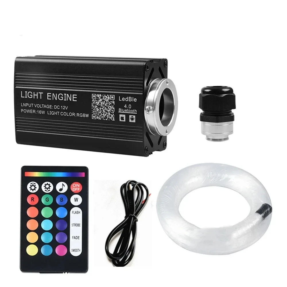 Optical Fiber Car LED Starlight Remote Control Aluminum Body Voice ...
