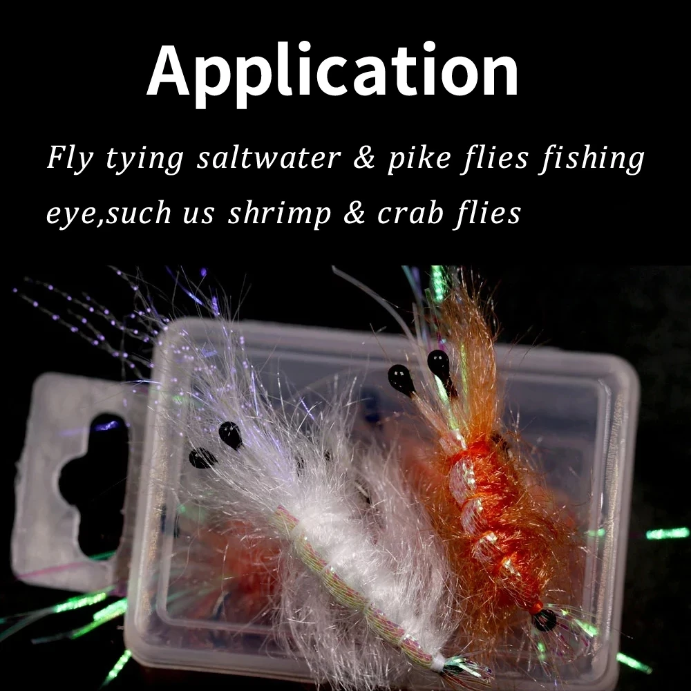 Wholesale 2/3mm Crab Shrimp Eyes For Fly Tying Black Red Color For