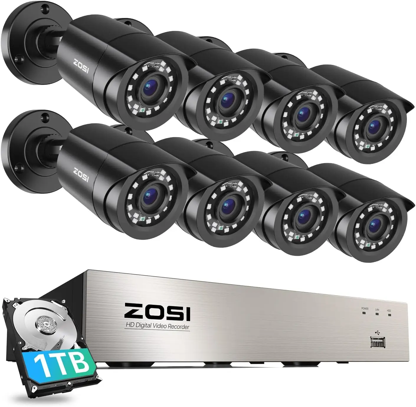 Side-by-side comparison of 1080p vs 4K night vision output