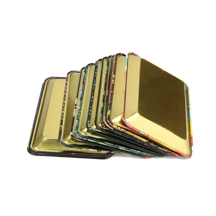 Tinplate Tobacco Rolling Tray Hand Roller Tobacco Grinder Smoking