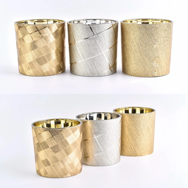 custom leather glass candle jar