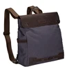 Hot selling vintage leisure wholesale custom logo crazy horse waxed waterproof canvas leather school backpack