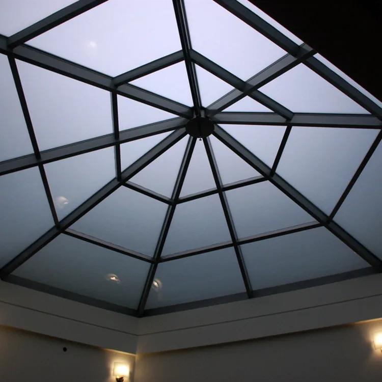 Curved Dome Metal Frame Laminated Tempered Glass Skylight Roof Buy