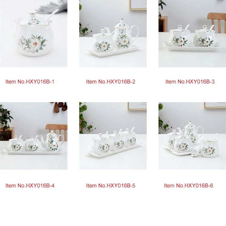 Wholesale kitchenware special design different logos durable porcelain condiment pot set.jpg