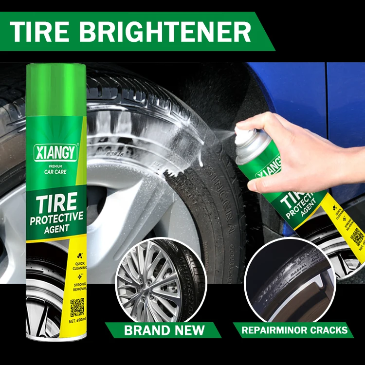 Wholesale Spray Foam Tire Shining Brightener - Buy Tire Brightener Car ...