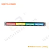 1U 19 Inch, 4 X Color Jacks Panel, Network 24 Ports UTP Cat5e Patch Panel