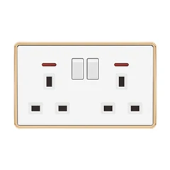 MACVY 16A 2gang 2way switch High quality The new Villa hotel switch socket UK - ANKUX.COM