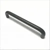 black matt 76mm 96mm 128mm 160mm 192mm U shape aluminum profile curve furniture drawer bow handle