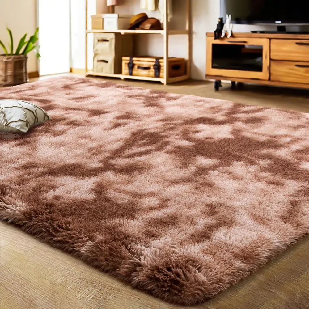 地毯领带染色风格蓬松地毯为客厅 - buy 多色地毯,蓬松地毯,室内地毯