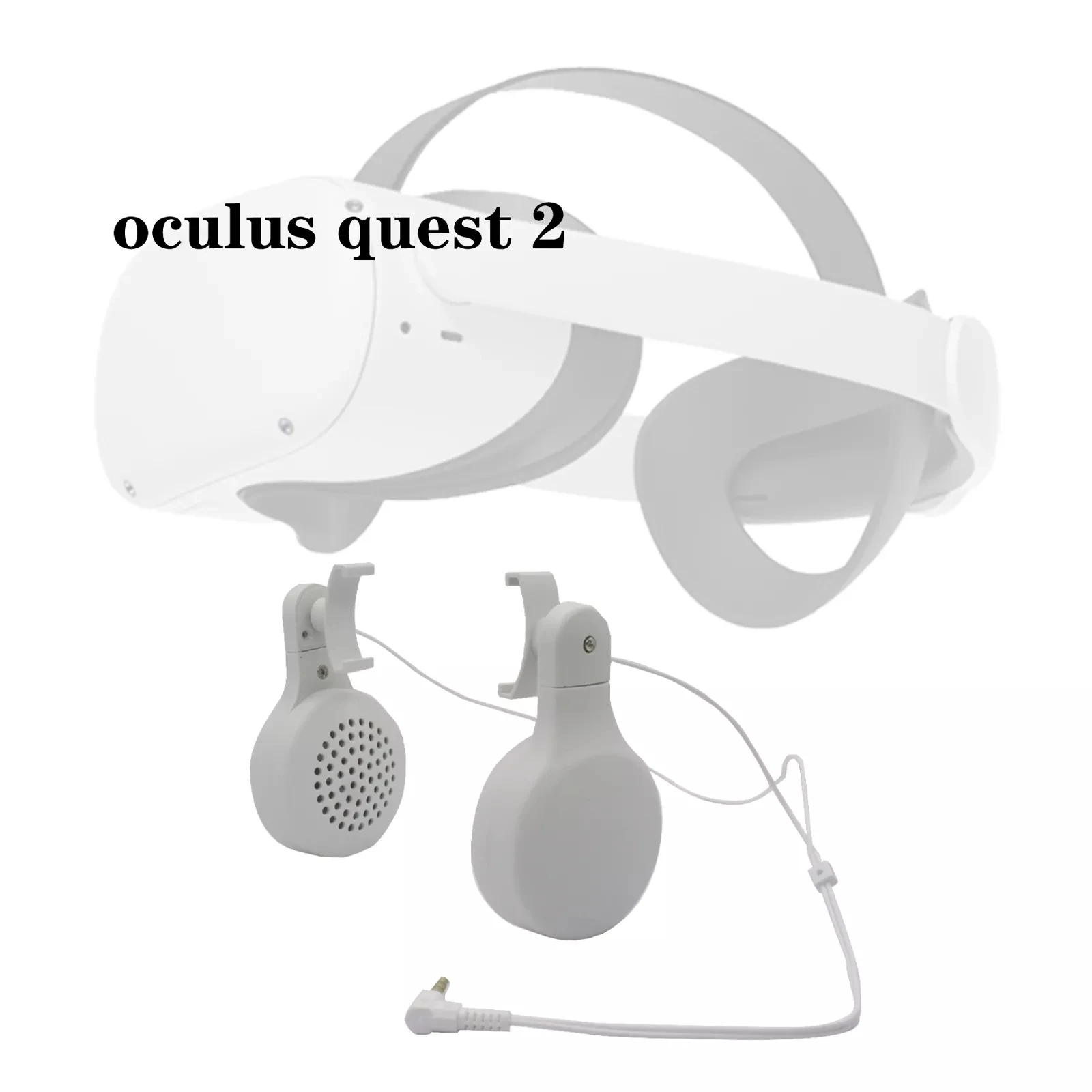 Gaming Premium Rotating Over Ear Headphones With 3D 360 Degree Sound In Ear For Oculus Quest 2 Vr Headset Accessories