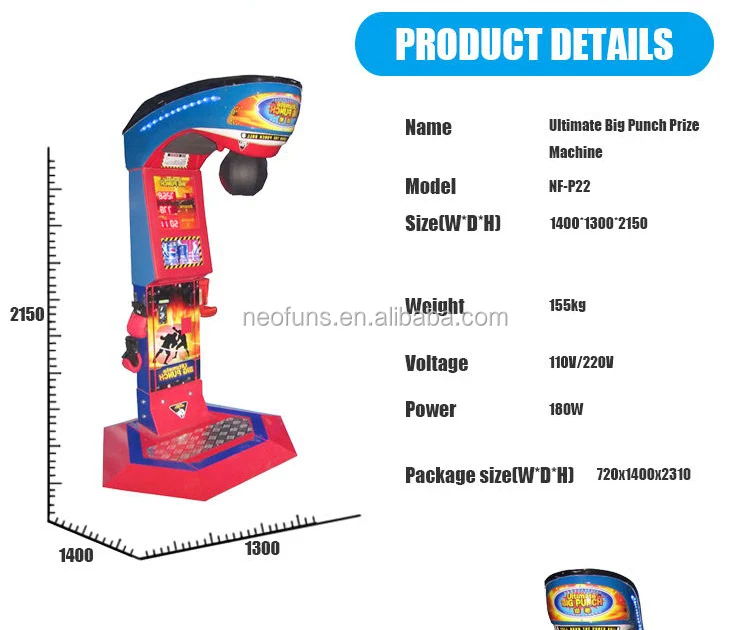 Click Me!hot Boxing Machine / Punch Bag Game Machine / Boxing Game (ce