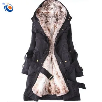 ladies fur lined coat