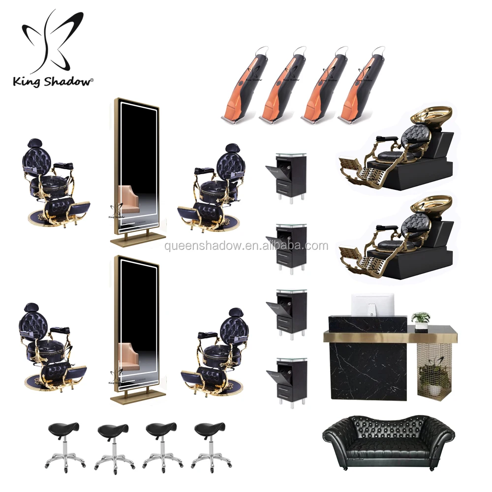 Antique barber chairs