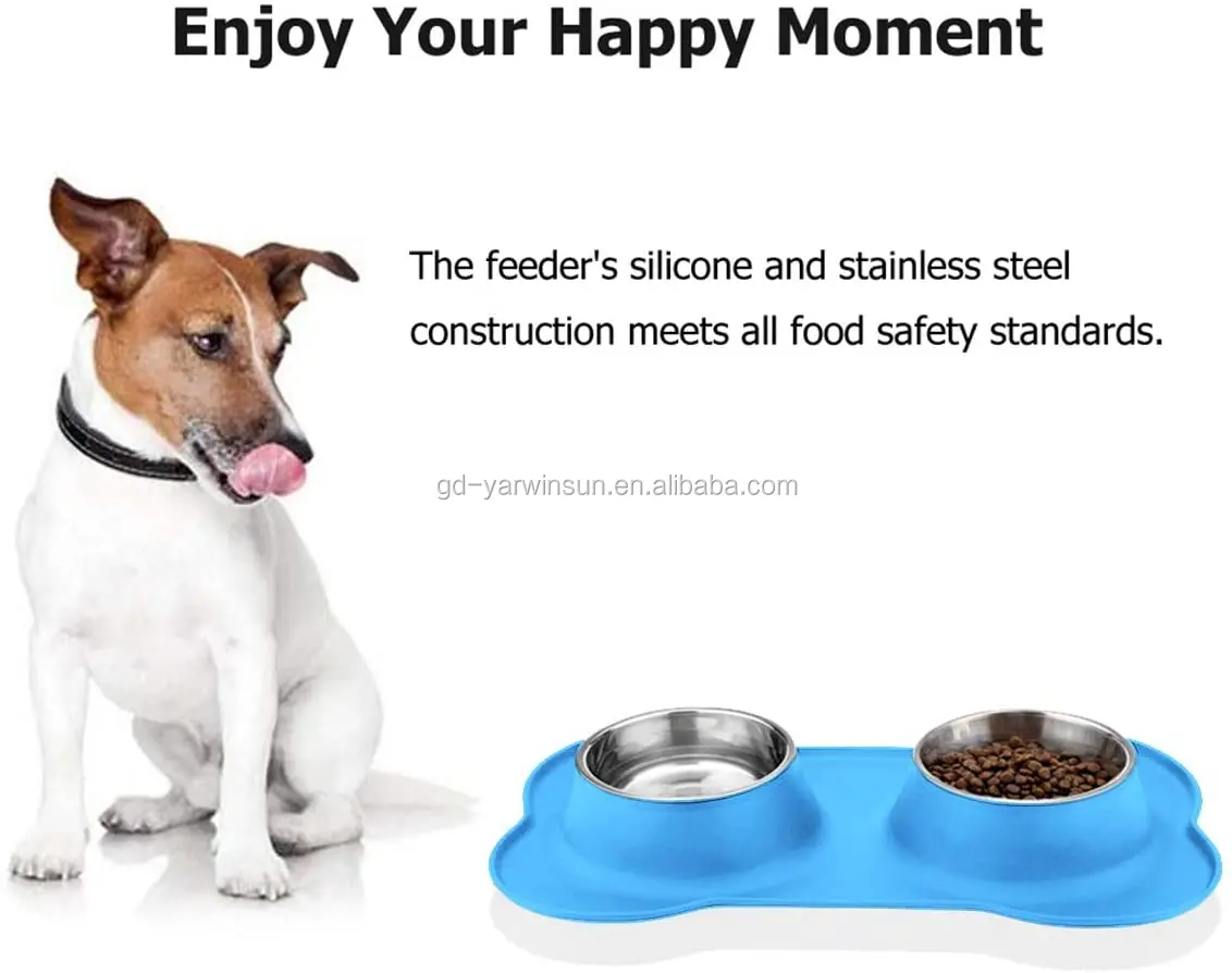 2 PCS pet Feeding Food Bowls Puppy Slow Down Eating Feeder Dish Bowel