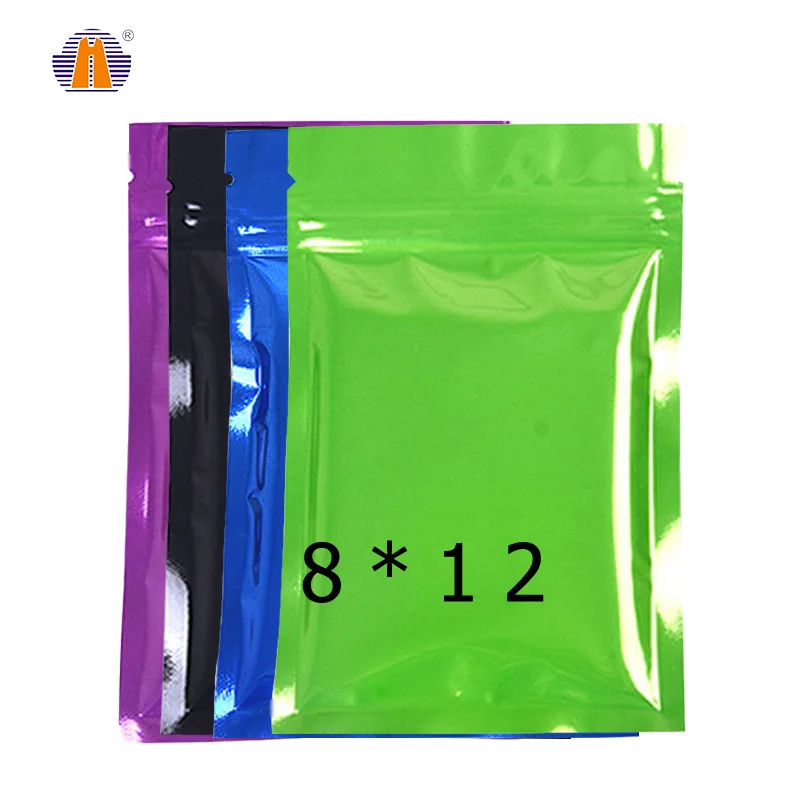 8x12cm In Stock Multicolor Food Zip Lock Plastic Zipper Packaging ...