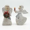 Creative design wood like wholesale wing resin angel figurine