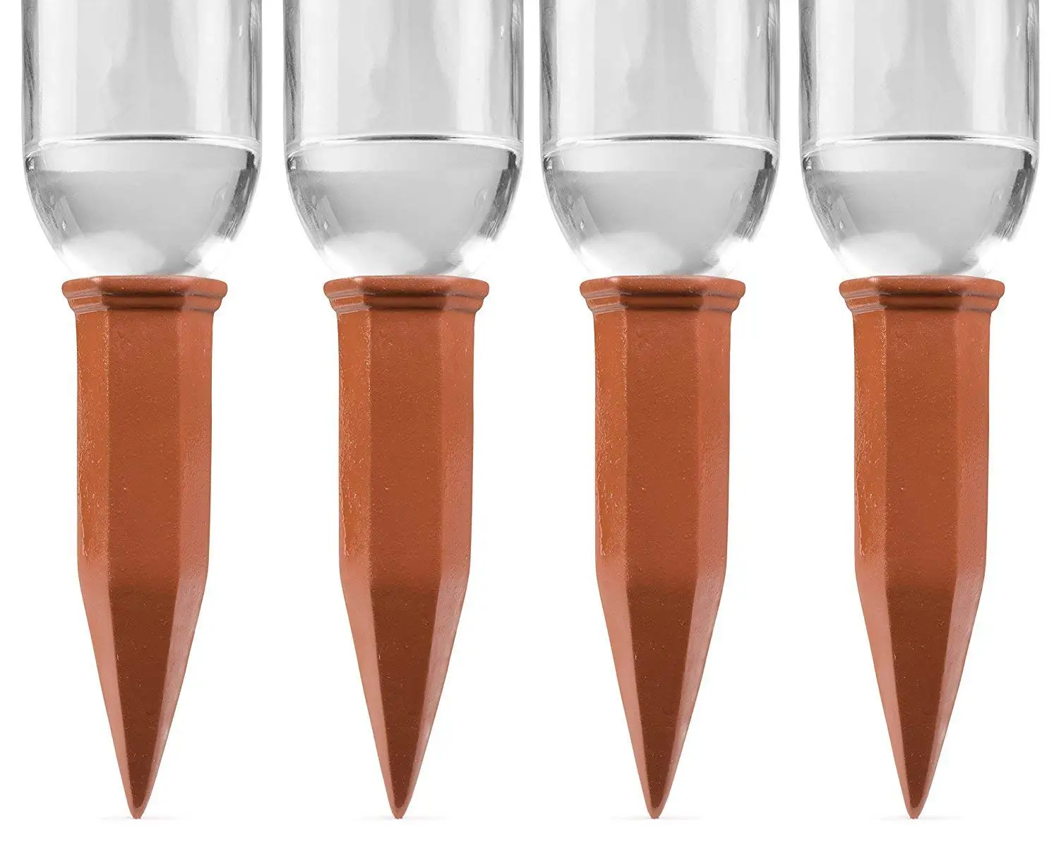 4 Pack Set Terracotta Plant Watering Spikes Selfirrigation Watering