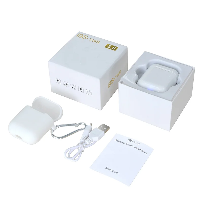Newest Products i9s TWS Earbuds V5.0 Stereo Mini Wireless BT Earphone With Charger Case - ANKUX.COM
