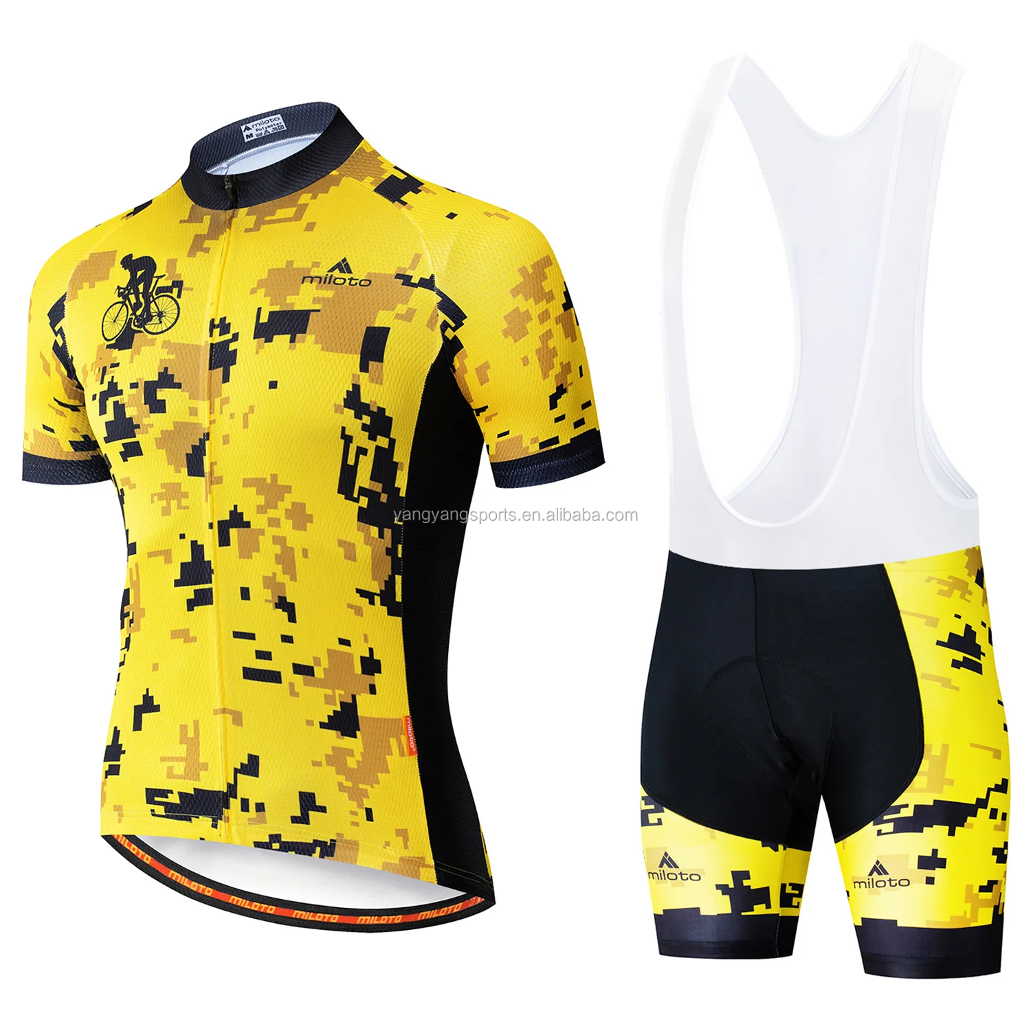Mens Short Sleeve Cycling Jersey Summer Shirt Bicycle Clothes Ropa Ciclismo 
