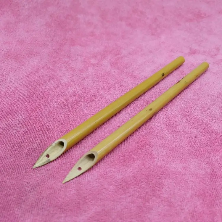 Strong Black Bamboo Reed Pens Handmade Natural Bamboo Dip Pen Custom Arabic Oblique Tip Latin