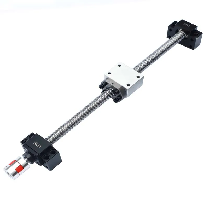 product ball screw set with nut module linear guide rail steel 1000mm optical axis sfu1605 2005 2505-15