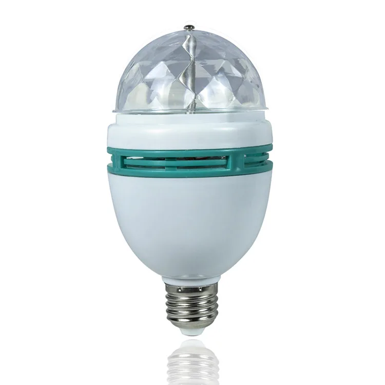 China Best Selling 3W RGB Rotating LED Light Bulb DMX Disco Bulb