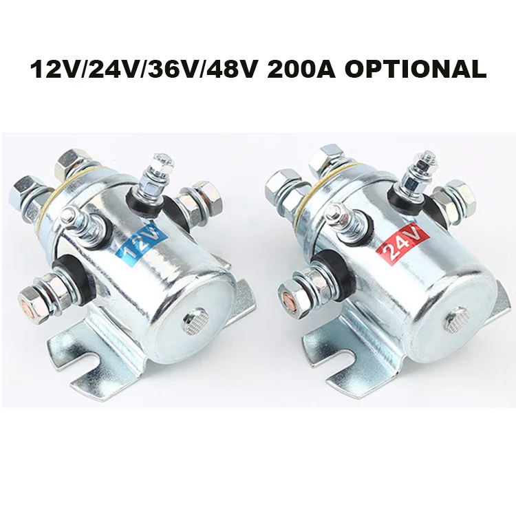 12v 24v 36v 48v 200a Electrical Winch Relay 6 Terminal Winch Motor