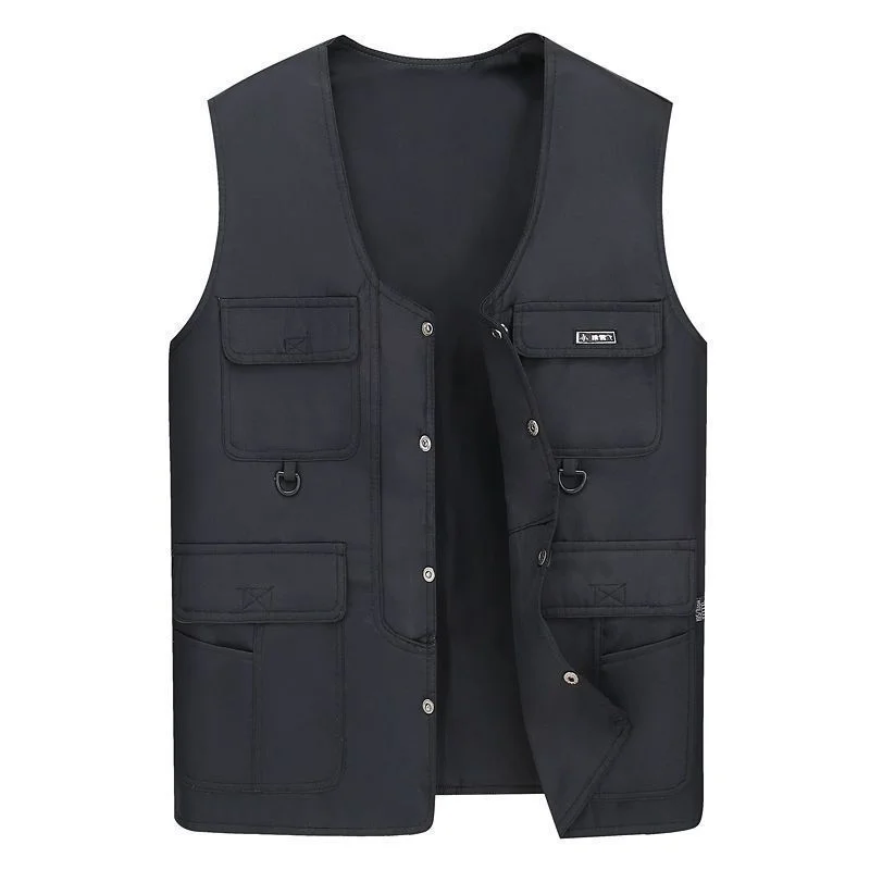 2024 Custom Designs Newest Outdoor Men's Multi Pocket Cotton Life Vest Fishing Vest Wholesale Fishin