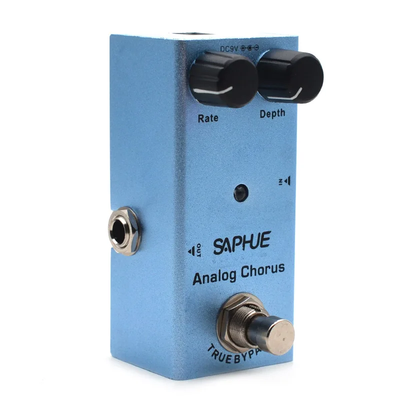 Saphue Electric Guitar Analog Chorus Pedal Rate/depth Knob Effect Pedal