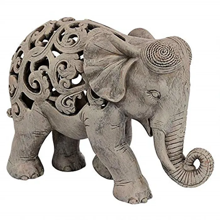 elephant gatling resin statue