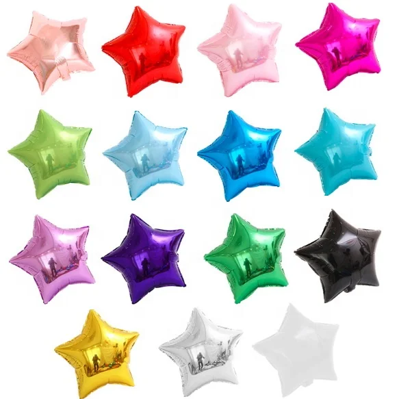 

star foil balloons,50 Pieces, Gold, silver, red, pink, blue etc