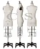 Professional dress form tailoring mannequin with collapsible shoulders for dressmaking