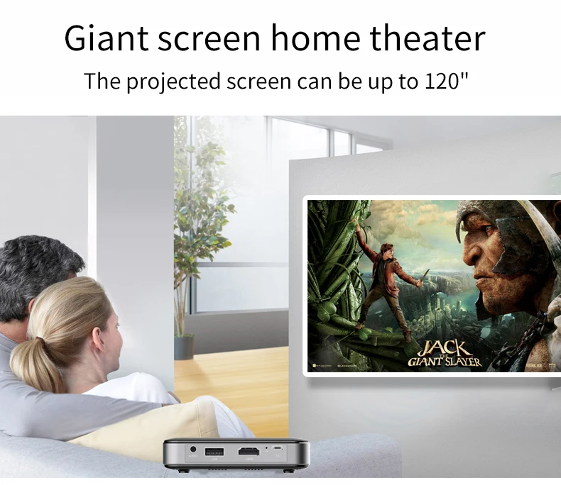 Metal Home Theater Usb Wireless 1080p hd Led Mini Projector details