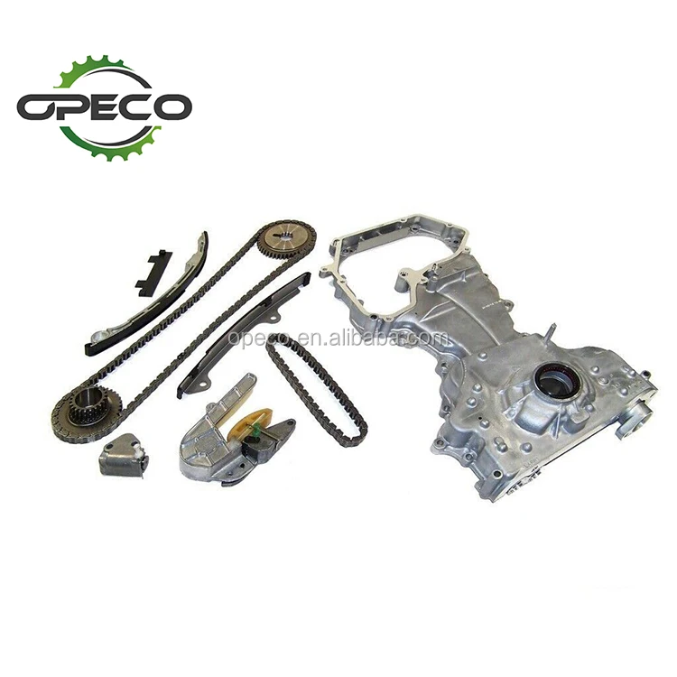 Mizumo Auto MA-4216898585 Timing Chain Kit Cover Water Oil Pump for 02-06 Nissan QR25DE Altima Sentra Compatible With/For 