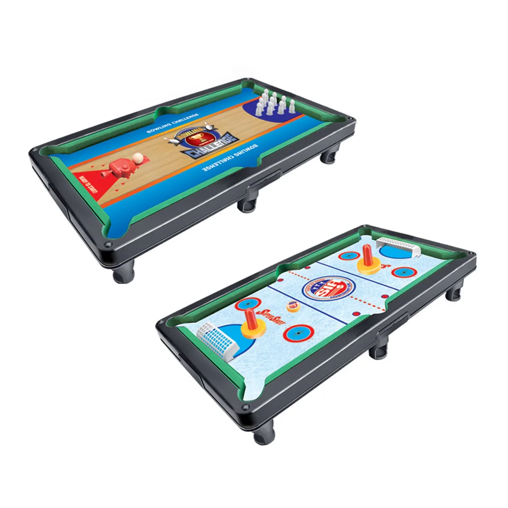 Franklin Sports Table Top Sports Game Set - 5-in-1 Sports Center Indoor  Sports Games - Tabletop Soccer, Basketball, Hockey, Bowling + Pool