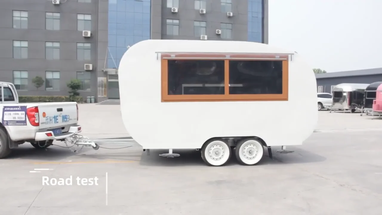 Outdoor Mobile Juice Drink Bar Trailer Vintage Food Truck Remorque