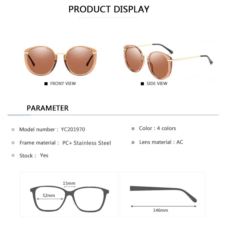 EUGENIA Brand Design Polarized Sunglasses Women Polarized Sun Glasses Eyewear UV400 Sunglasses