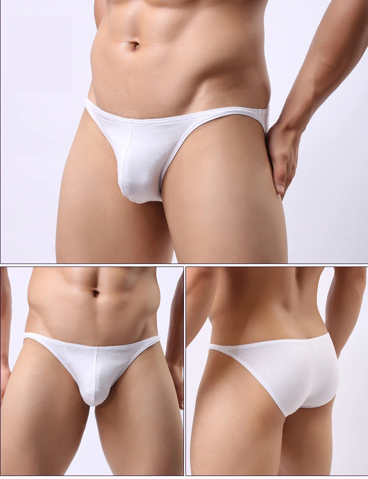 Factory Direct Men S Cotton Briefs U Convex Low Waist Sexy Underwear