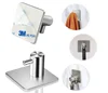 Self Adhesive Hooks Kitchen Bathrooms Robe Hooks Towel Stands Sticky Wall Hook Toilet Waterproof Rust-Proof Bath Towel Hooks