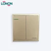 Highly cost effective Champagne gold switches sockets with light