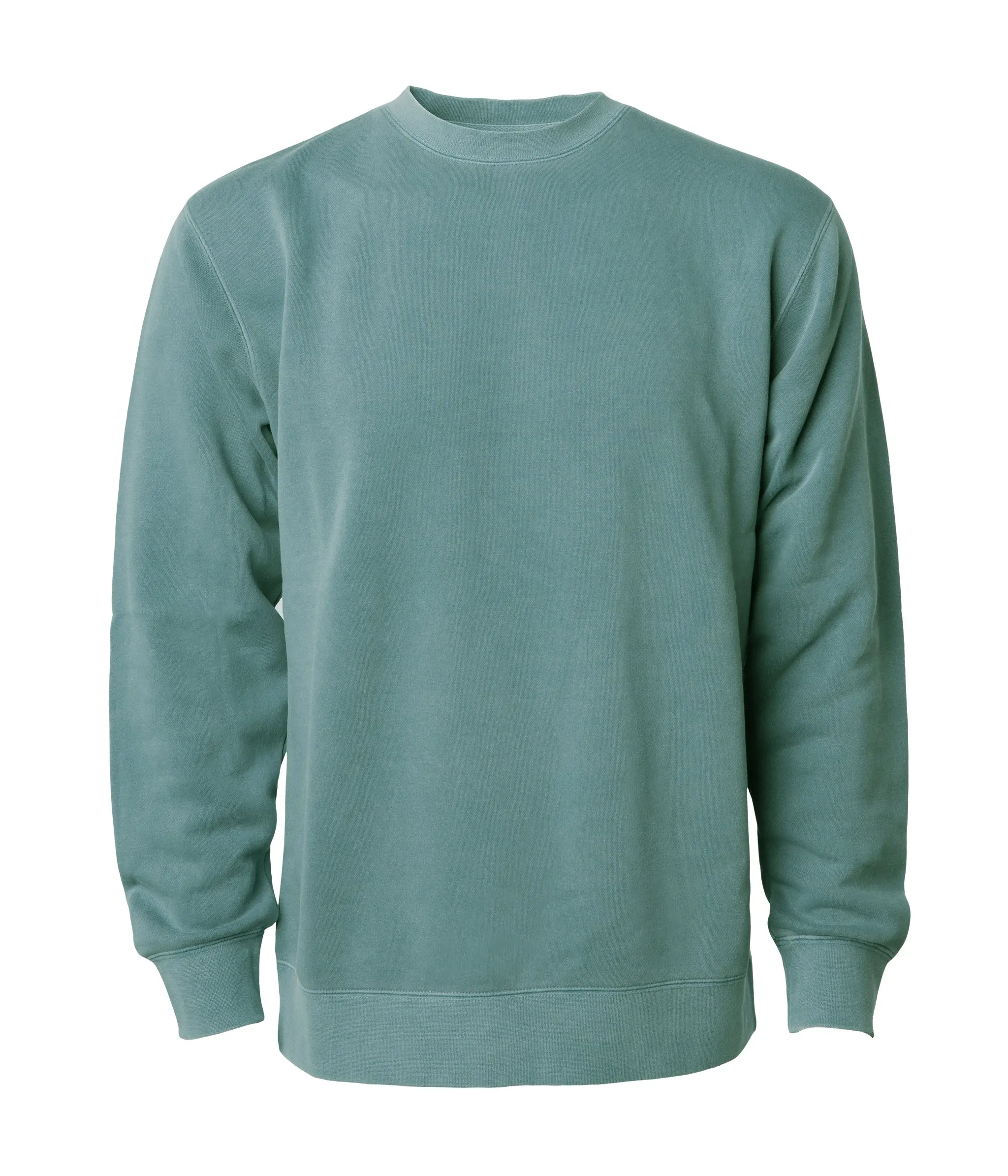 crew neck green