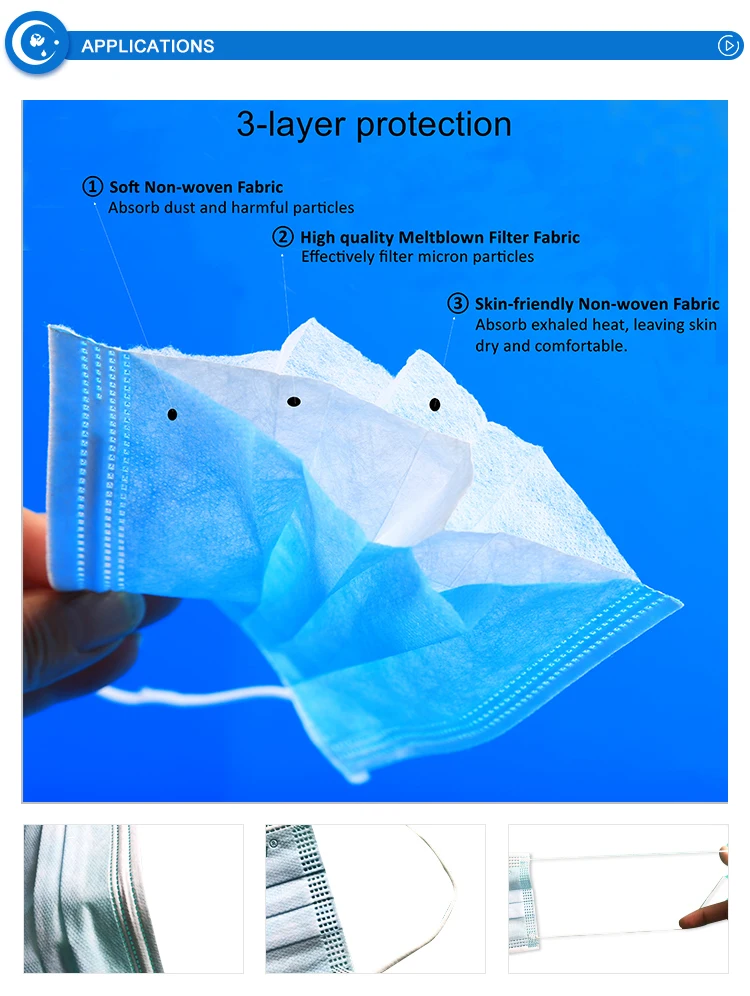 Manufacturer Face Medical Surgical Mask type IIR