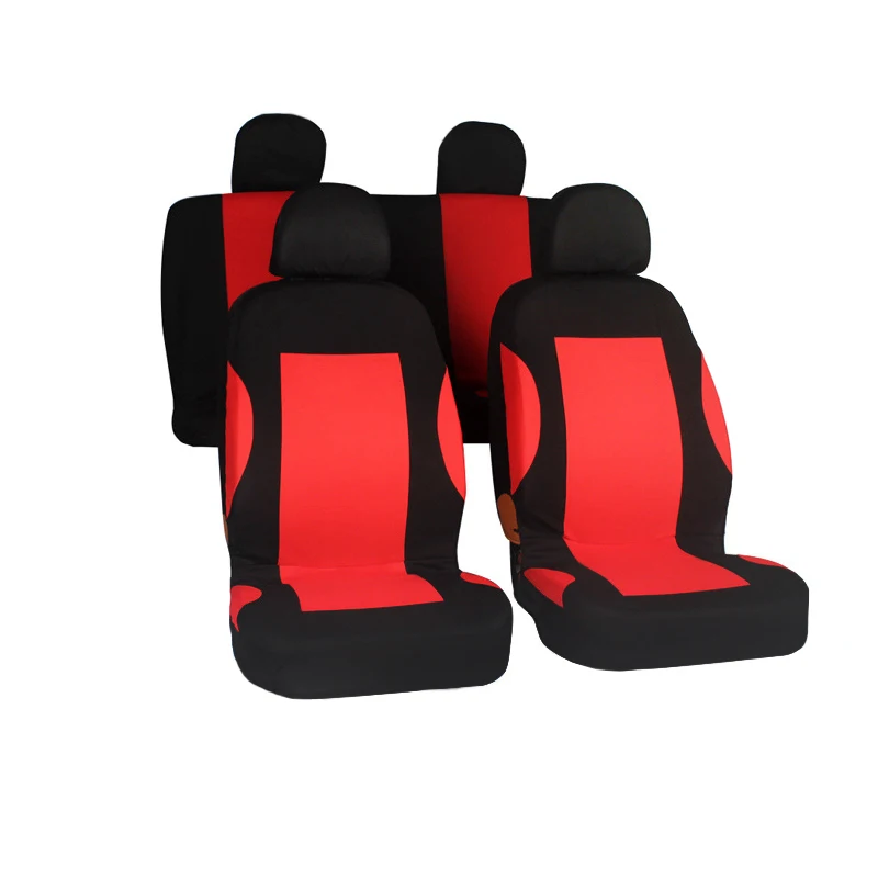 Full Set Car Seat Cover Universal Seat Covers Fit For Front And Rear 5 ...