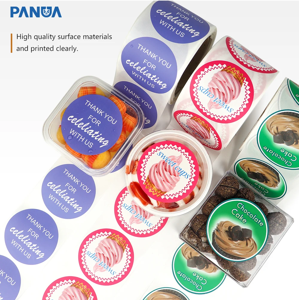 Bottle Seal Sticker Paper Custom Printing Waterproof Blank Food