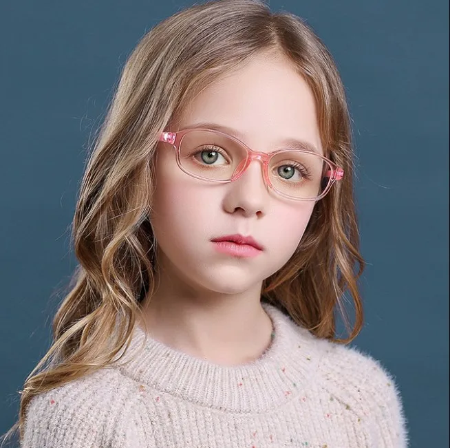 Glasses Kids Blue Light Anti Glare Filter Children Eyeglasses Girl Boy Flexible Optical Frame Blocking Clear Lenses UV400 3 13